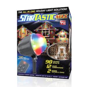 Startastic Max 12 Color Combinations Remote-Controlled Outdoor/Indoor Motion Laser Light Projector