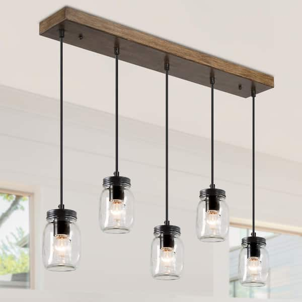 glass jar light fixture