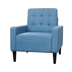 Turquoise Blue Upholstery Arm Chair