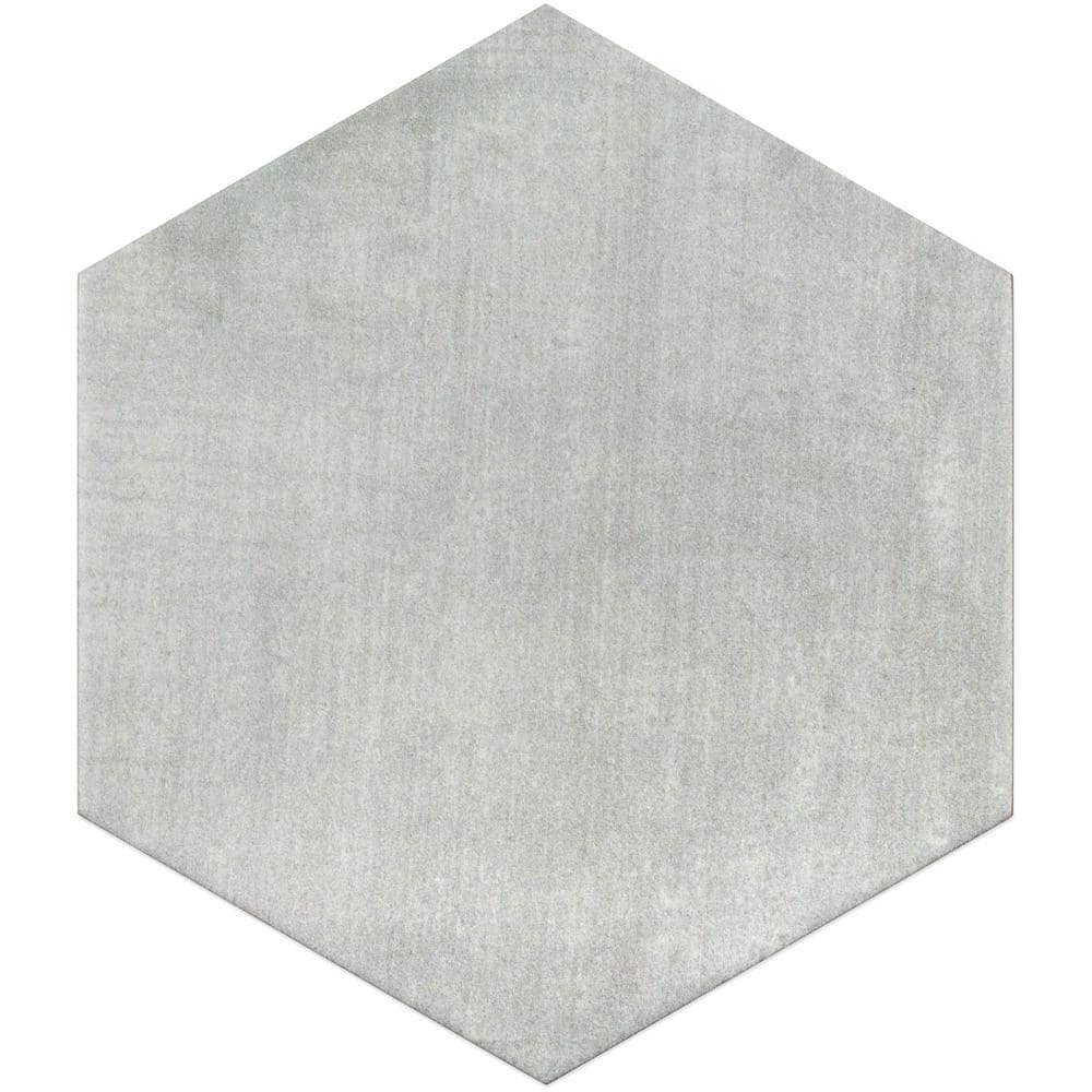 Light Gray Hexagon Matte Porcelain Floor & Wall Tile