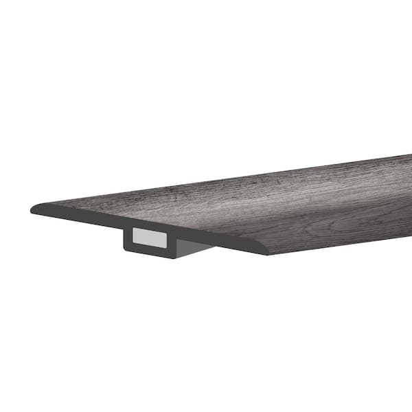 Lucida Surfaces GlueCore Slate Gray 1-3/4 in. W x 47-1/4 in. L x 0.27 in. T Vinyl T-Molding