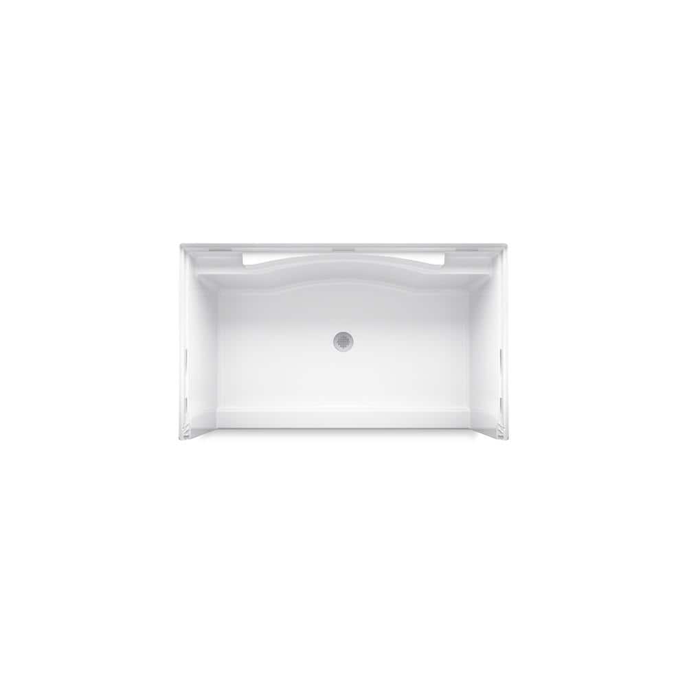 Sterling White Vikrell 60" x 36" Seated Shower Base