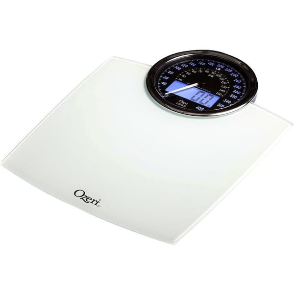 Bathroom Scale with Electro-Mechanical Weight Dial and 50 gram Sensor Technology 180 kg Ozeri Rev 400 lbs 0.1 lbs / 0.05 kg 
