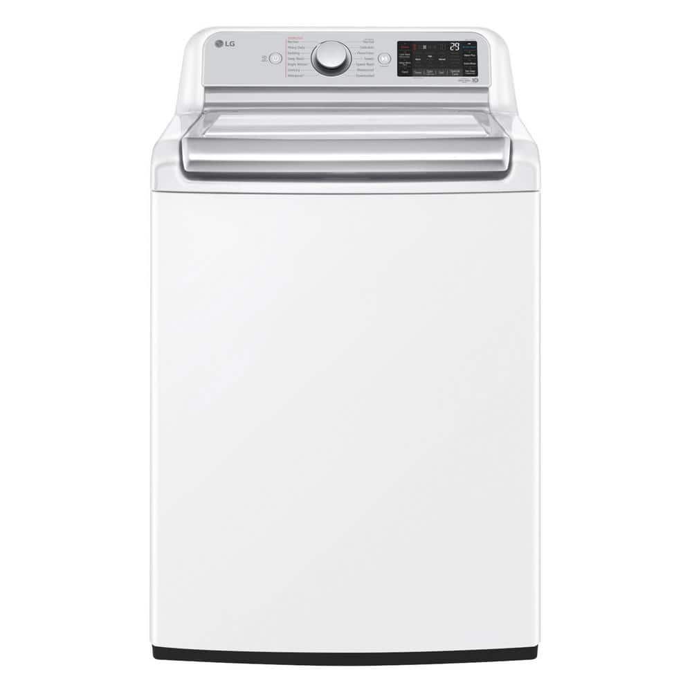 5.5 cu. ft. SMART Top Load Washer in White with Impeller, Allergiene Steam Cycle and TurboWash3D Technology