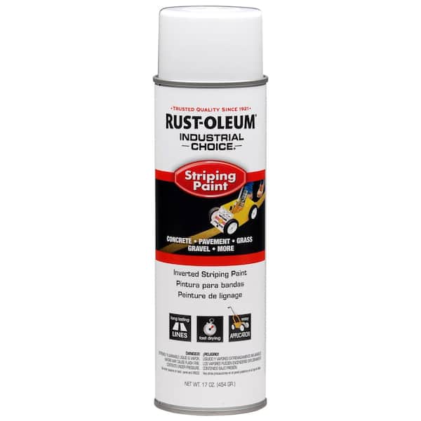 Rust-Oleum Industrial Choice 18 oz. S1600 System White Inverted Striping Spray Paint (6-Pack)