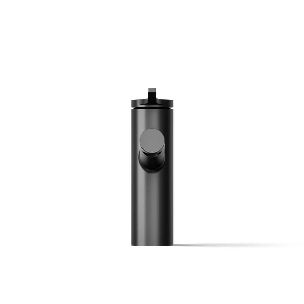Elate Modern Matte Black Single-Handle Low-Arc Bathroom Faucet