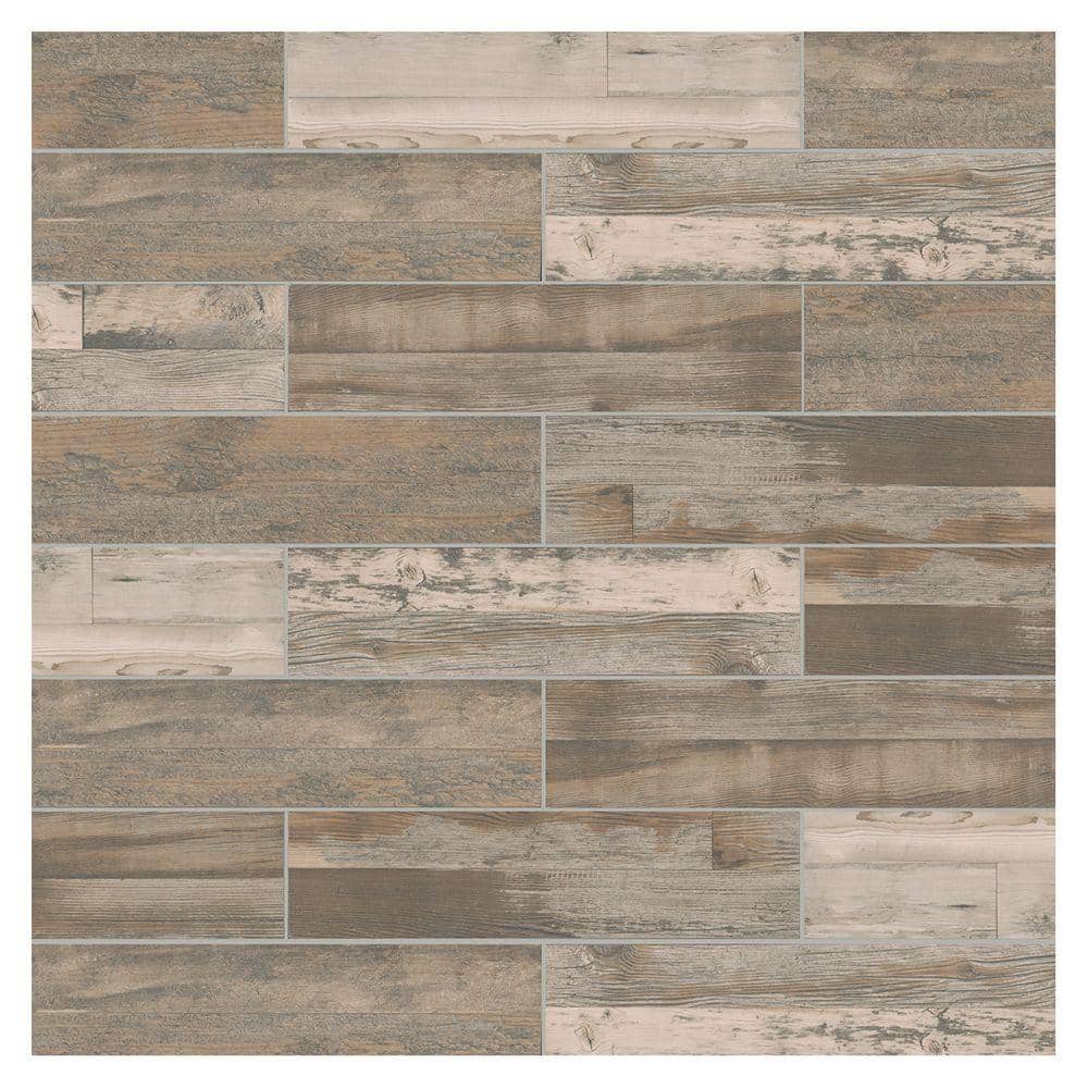 Marazzi Montagna Wood Weathered Gray 6 in. x 24 in. Porcelain Floor and Wall Tile (392.31 sq. ft./Pallet) -  ULS2624HDPL1PR