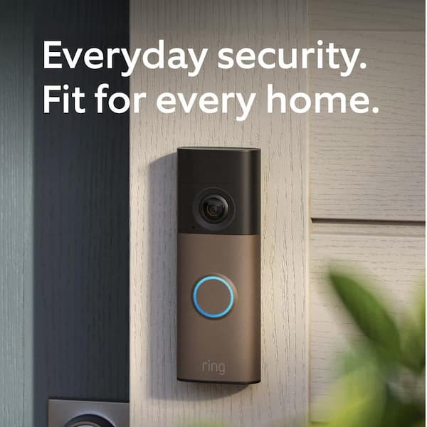 Battery Doorbell (Newest Model) - Retinal 2K with Wide-Angle Video, up to 6x Enhanced Zoom - Matte Mocha