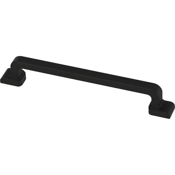 Liberty Art Deco Streamline 5-1/16 in. (128 mm) Modern Matte Black Cabinet Drawer Pull