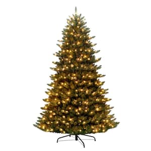 7.5 ft. Pre-Lit Cascade Pine Tree Artificial Christmas Tree with 700 UL Listed Clear Lights
