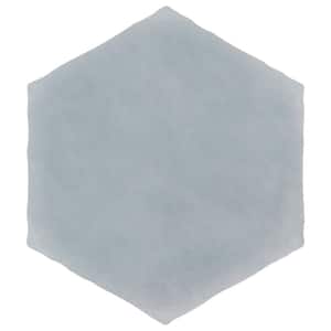 Palm Hex Grey 6 in. x 7 in. Porcelain Floor and Wall Tile (2.97 sq. ft./Case)