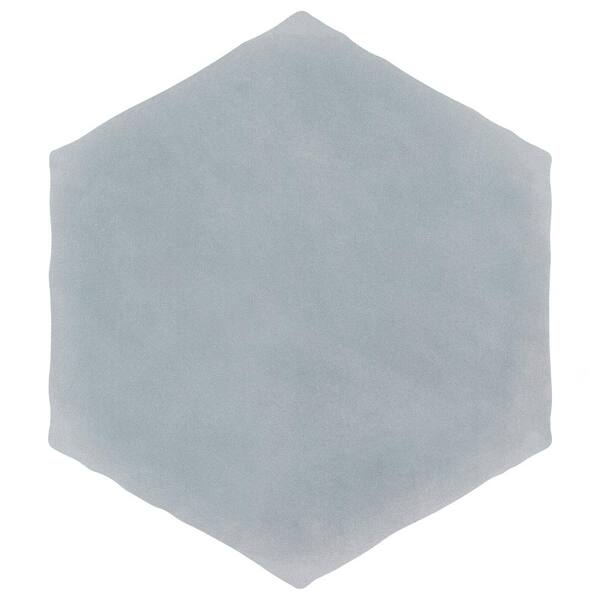 Merola Tile Palm Hex Grey 6 in. x 7 in. Porcelain Floor and Wall Tile (2.97 sq. ft./Case)