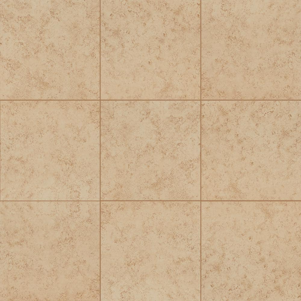 TrafficMaster Baja Beige 12 in. x 12 in. Matte Ceramic Floor and Wall Tile  (15 sq. ft. /Case) NHDBAJBEI1212C - The Home Depot, image size:1000x1000