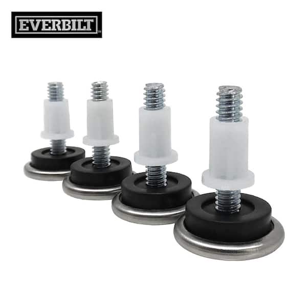 Everbilt 1-1/16 in. Round Threaded Stem Leveling Furniture Glides for Floor Protection (4-Pack)