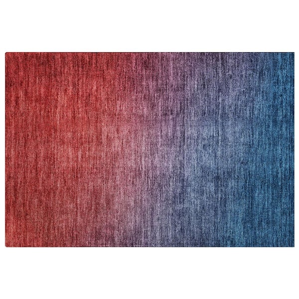 Dream Shag Premium Machine Washable Abstract ADS587 Navy 3 ft. x 4 ft. Area Rug