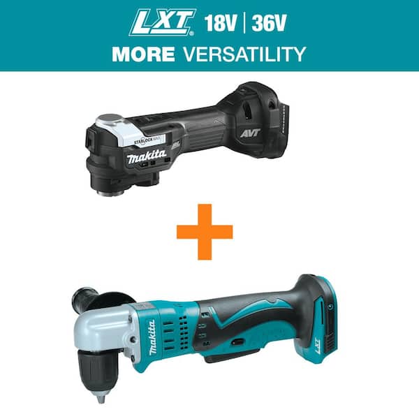 18V LXT Sub-Compact Brushless StarlockMax Cordless Oscillating Multi-Tool with 18V LXT Lithium-Ion 3/8 in. Angle Drill