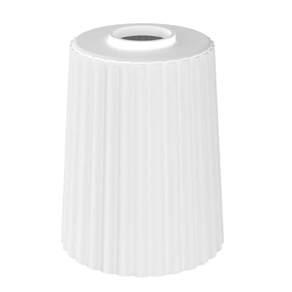 6 in. 1 in. Lip White Bell Glass  Pendant Shade and Vanity Shade (3-Pack)