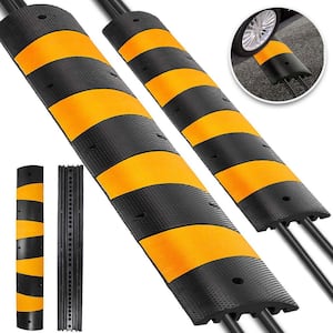 72.8 in. x 12.2 in. x 2.2 in. Cable Organizers 6 ft. 2-Channel Speed Bump 22,046 lbs. Load Cable Protector Ramp, 2-Pack