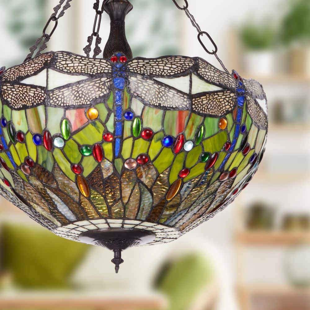 【3個】KSIHIMA PENDANT LIGHT GEM-6961 Black River of Goods Melanie 25.5 in. 3-Light Bronze Finish Bowl-Shaped