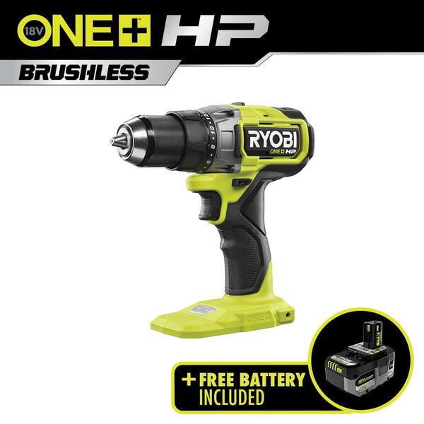Ryobi ONE+ HP 18V Brushless Cordless 1/2 in. Drill/Driver with 4.0 Ah Lithium-Ion High Performance Battery
