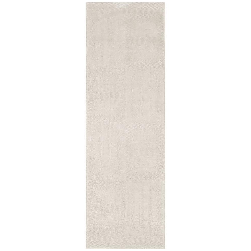 Nordic Ivory 2 ft. x 6 ft. All-over design Contemporary Runner Area Rug price history on PriceWatchPro