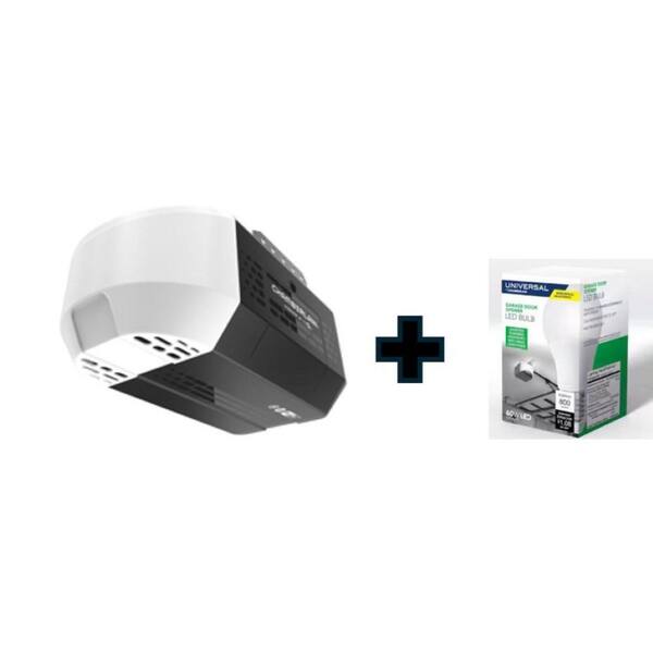 Advanced Series 1/2 HP Smart Belt Drive Garage Door Opener with Battery Backup, Remotes, Doorbell WC, and Light Bulb