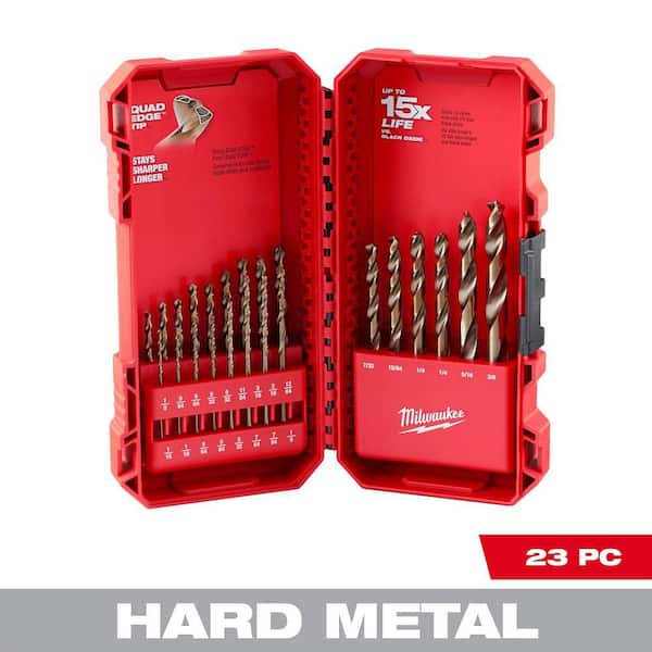 Cobalt Red Helix Twist Drill Bit Set for Drill Drivers (23-Piece)