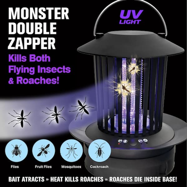 Bug Zapper UV Black + Decker 9x5 Protects Up to 1200 Sq.Ft Same Day Ship  !