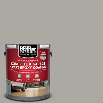 1 gal. #N360-3 Still Gray Self-Priming 1-Part Epoxy Satin Interior/Exterior Concrete and Garage Floor Paint