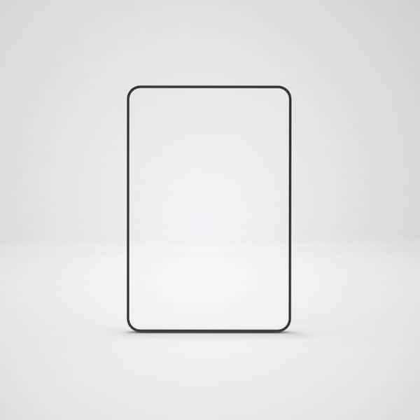 Boosicavelly 24 in. W x 36 in. H Rectangular Framed Wall Bathroom Vanity Mirror in Matte Black