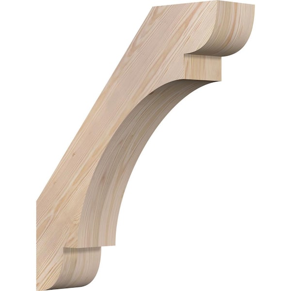 Ekena Millwork 5 1/2"W x 24"D x 28"H Olympic Smooth Knee Brace, Douglas Fir