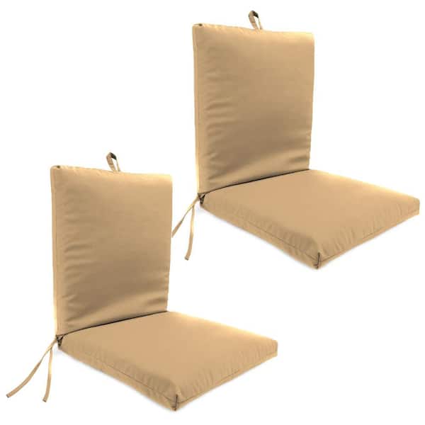 Jordan Manufacturing 44 in. L x 21 in. W x 3.5 in. T Rectangular Outdoor Dining Chair Cushion in Rave Birch (2-Pack)