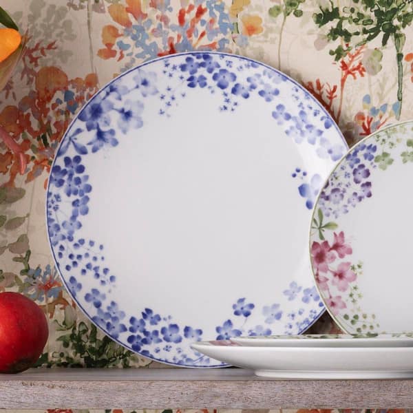Noritake Bloomington Road Blue 10.5 in. (Blue) Porcelain Dinner