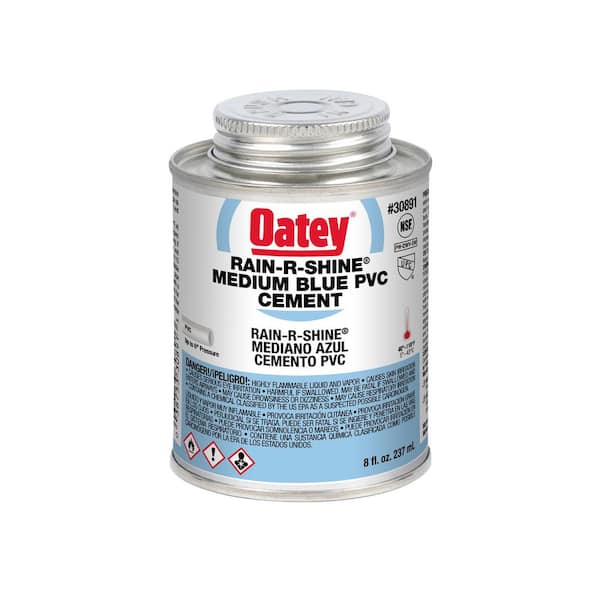 Oatey Rain-R-Shine 8 oz. Medium Blue PVC Cement