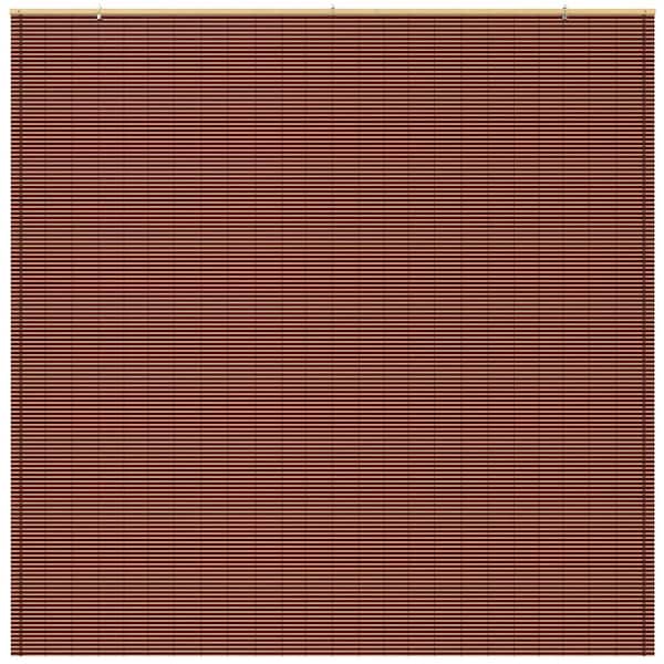 Oriental Furniture Bamboo Cordless Window Shade Mahogany 72 in. W x 72 in. L