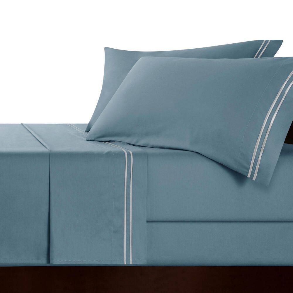 4-Piece Light Blue Solid Tencel Queen Sheet Set, Deep Pocket price history on PriceWatchPro
