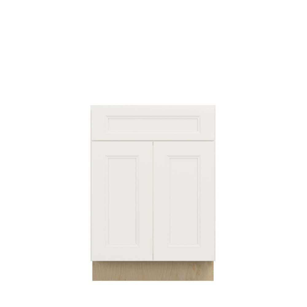 Pembroke Recessed 24 in. W x 34.5 in. H x 24 in. D in Painted White Plywood Assembled Sink Base Cabinet price history on PriceWatchPro