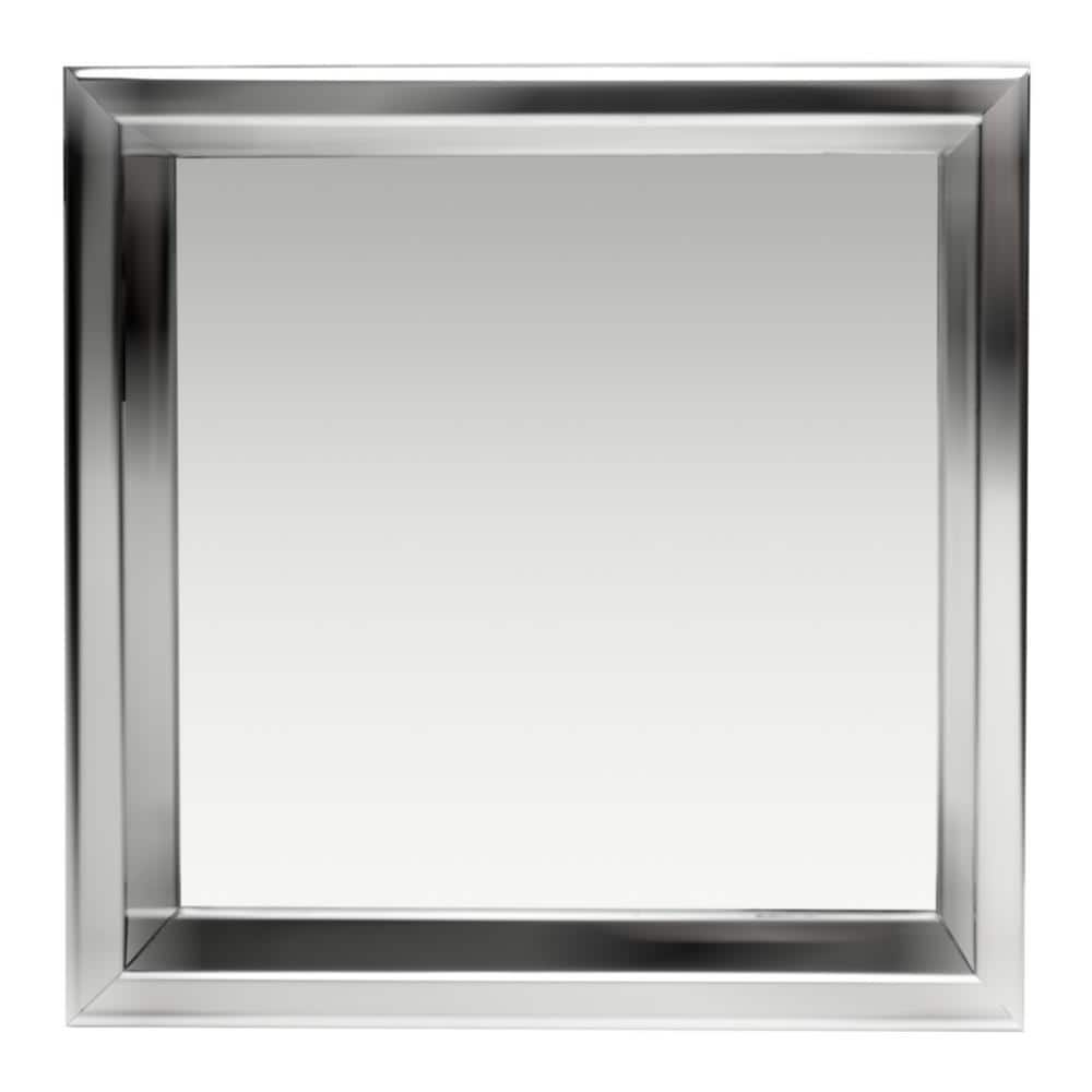 Polished Stainless Steel Square Wall Mount Shower Niche