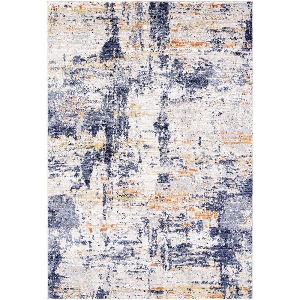Andorra Plus Beige/Blue 2 ft. x 3 ft. Modern Indoor Area Rug price history on PriceWatchPro
