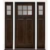 Feather River Doors 63.5 in.x81.625 in. 6 Lt Clear Craftsman Stained ...