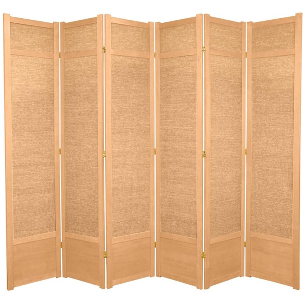 7 ft. Natural 6-Panel Room Divider