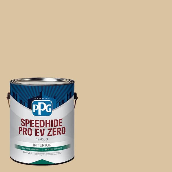 SPEEDHIDE Pro-EV Zero 1 gal. PPG1094-3 Birch Beige Flat Interior Paint