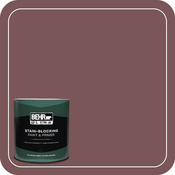 BEHR ULTRA 1 qt. #120F-6 Japanese Maple Semi-Gloss Enamel Exterior Paint & Primer