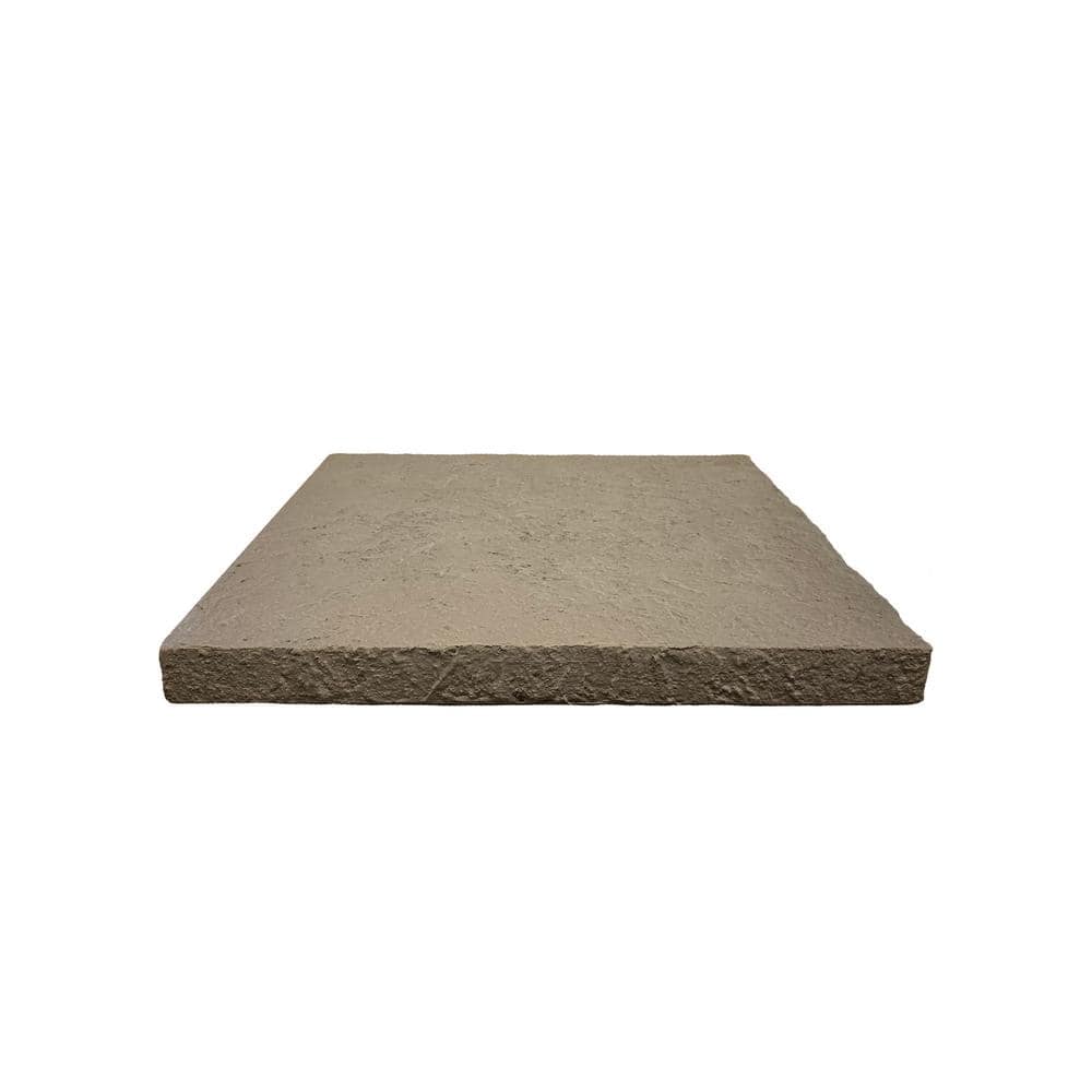 GenStone 23 in. x 23 in. Kenai Faux Stone Flat Column Cap Siding FPCKILG23 The Home Depot