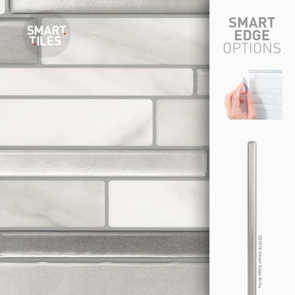 smart tiles Milano Carrera Multi 11.55 in. W x 9.64 in. H Peel and Stick Decorative Mosaic Wall Tile Backsplash (4-Pack) smart tiles Milano Carrera Multi 11.55 in. W x 9.64 in. H Peel and Stick Decorative Mosaic Wall Tile Backsplash (4-Pack)
