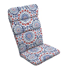 20 in. x 45.5 in. Clark Blue Outdoor Adirondack Chair Cushion
