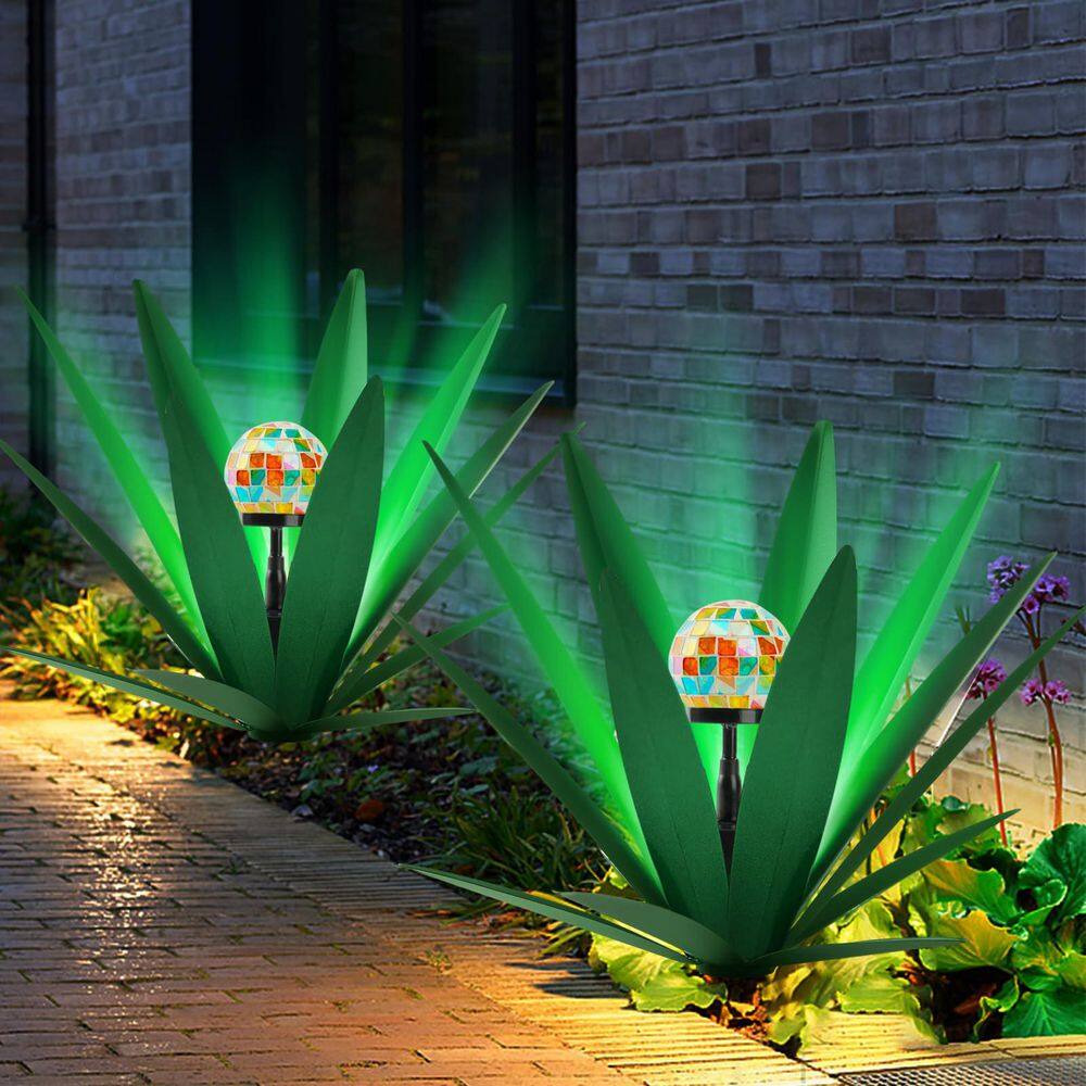 Rustic Garden Style Metal Agave Garden Sculpture