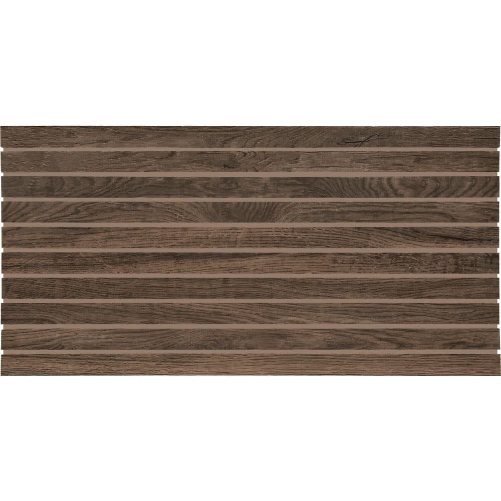 Acreage Highland 12 in. x 24 in. Matte Porcelain Wood Look Mosaic Tile (7.56 sq. ft./case) price history on PriceWatchPro