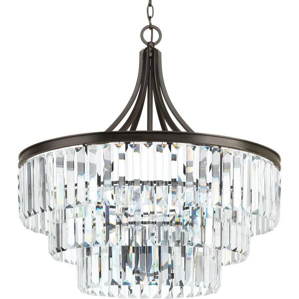 Glimmer Collection 6-Light Antique Bronze Pendant