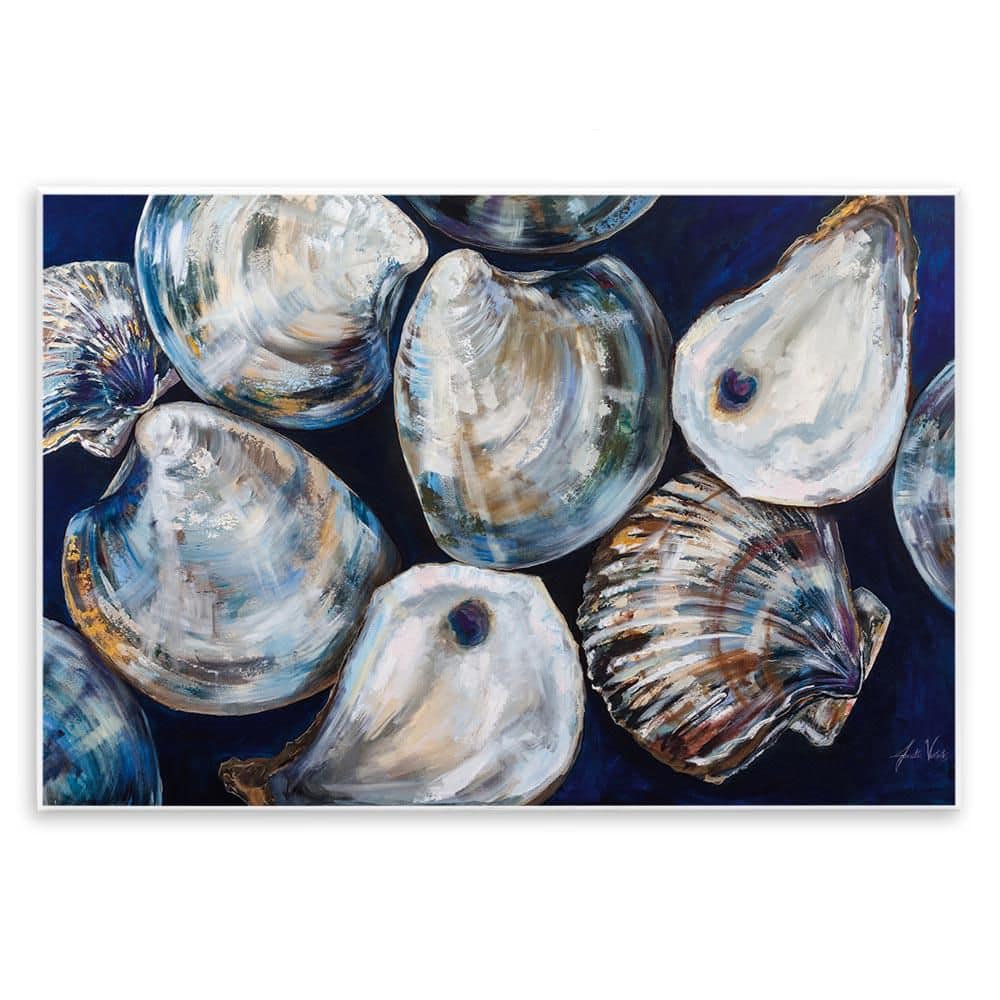 Seashell Shore Finds by Jeanette Vertentes Unframed Coastal Graphic Art Print 13 in. x 19 in. price history on PriceWatchPro
